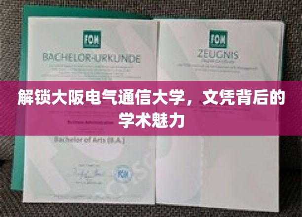解锁大阪电气通信大学，文凭背后的学术魅力