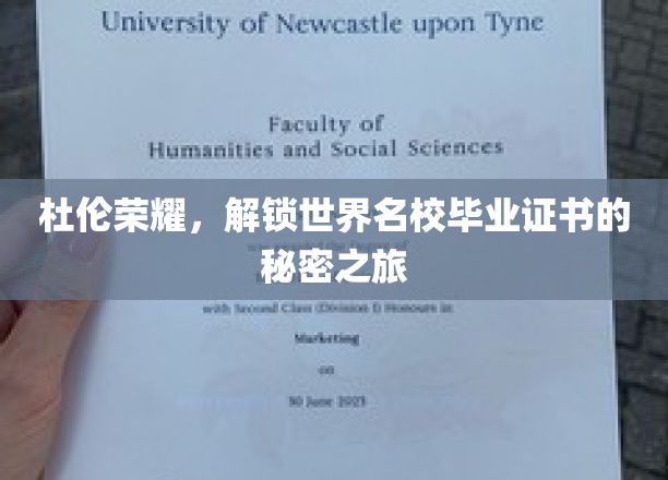探寻杜伦荣耀，解锁世界名校证书背后的神秘旅程