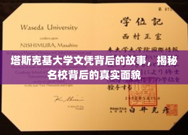 揭开塔斯克基大学文凭之谜，名校光环下的真实面纱