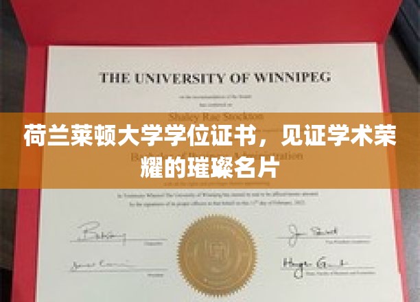 探寻荷兰莱顿大学学位证书，成就非凡学术之旅的荣耀印记