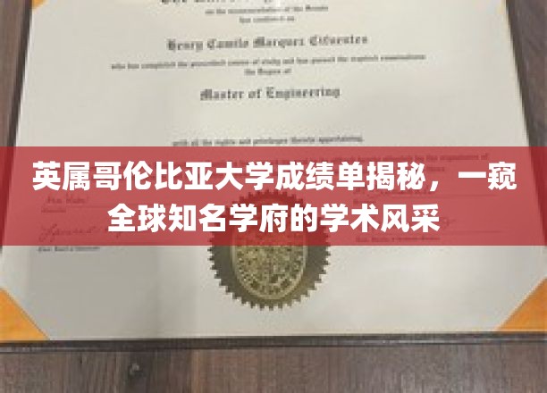 英属哥伦比亚大学成绩单揭秘，一窥全球知名学府的学术风采