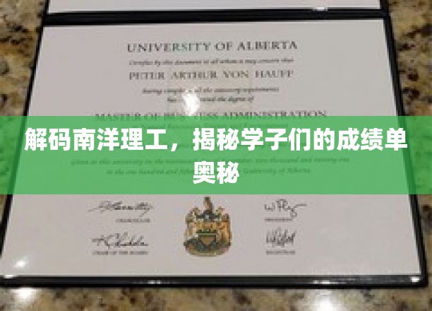 南洋精英解码，揭秘学子卓越成绩背后的秘密