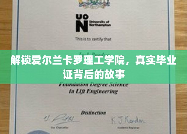 揭开卡罗理工学院毕业证背后的传奇之旅