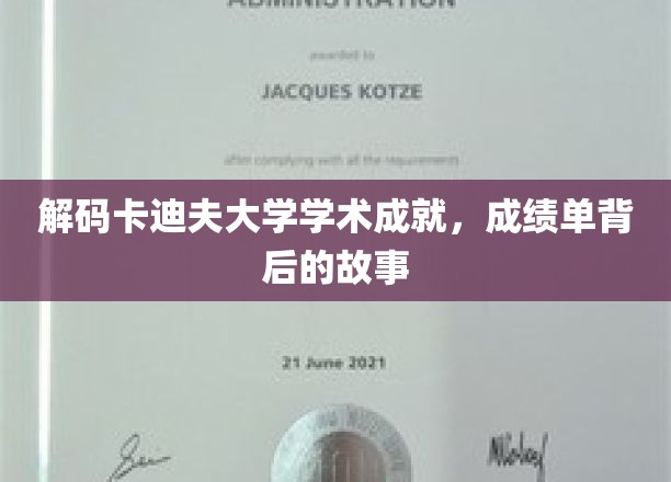 解码卡迪夫大学学术成就，成绩单背后的故事