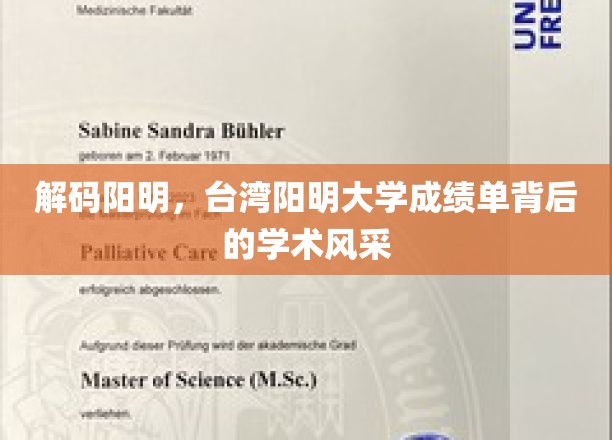 解码阳明，台湾阳明大学成绩单背后的学术风采