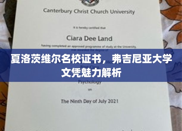 解码夏洛茨维尔名校荣耀，弗吉尼亚大学文凭背后的魅力与价值
