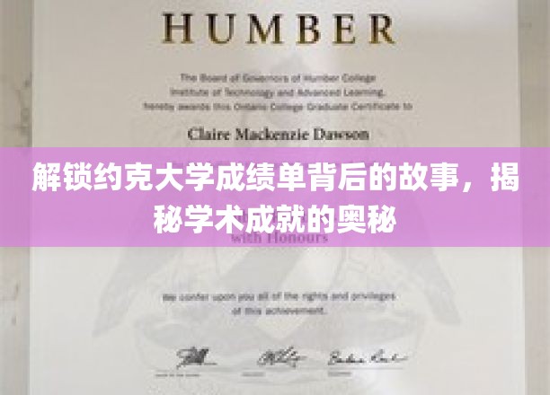 解锁约克大学成绩单背后的故事，揭秘学术成就的奥秘