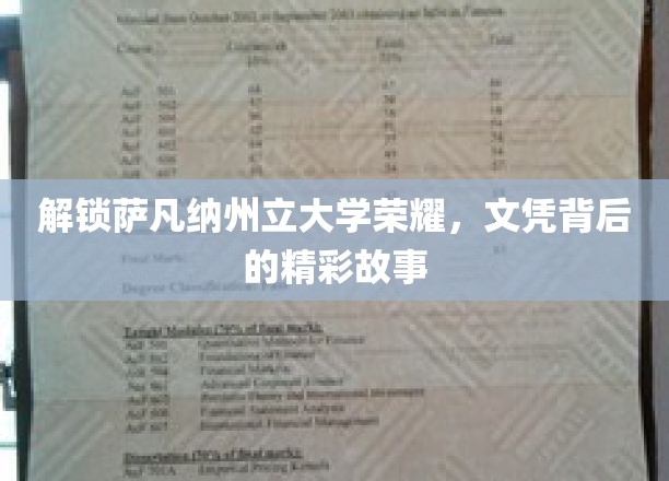 解锁萨凡纳州立大学荣耀，文凭背后的精彩故事
