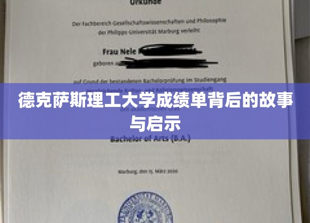 解锁德克萨斯理工大学成绩单背后的神秘启示