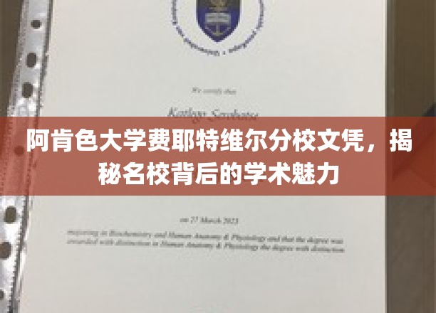 探寻阿肯色大学费耶特维尔分校，文凭背后的学术风采揭秘