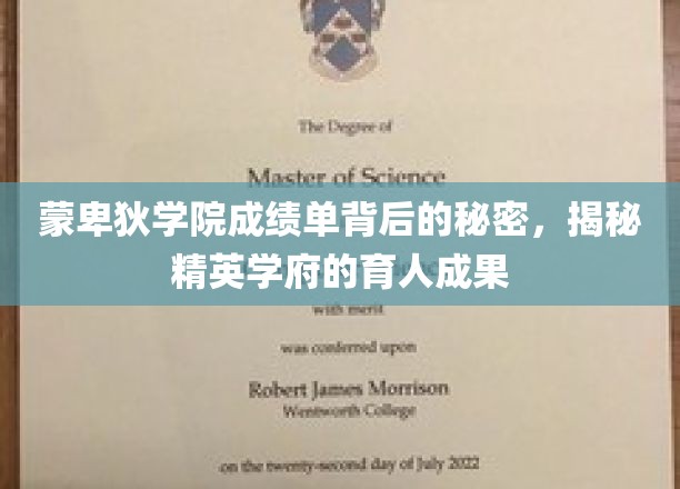 蒙卑狄学院，揭开精英摇篮的成长密码