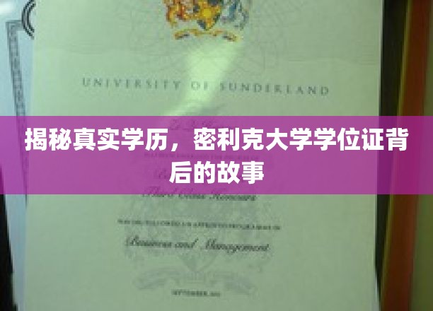 揭秘真实学历，密利克大学学位证背后的故事