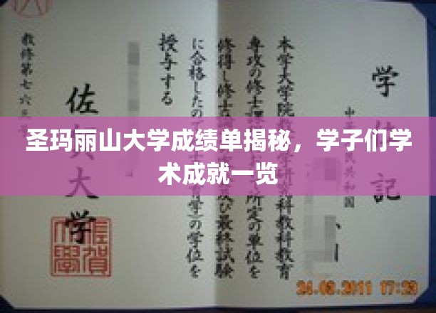 揭开圣玛丽山大学学子成绩单背后的学术风采