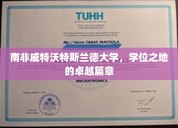 探索南非威特沃特斯兰德大学的荣耀学位之旅