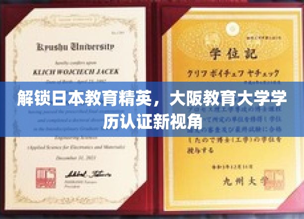 解锁日本教育精英，大阪教育大学学历认证新视角