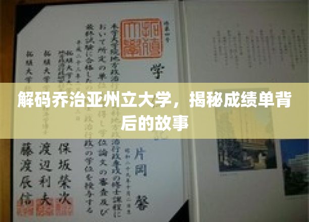 解码乔治亚州立大学，揭秘成绩单背后的故事