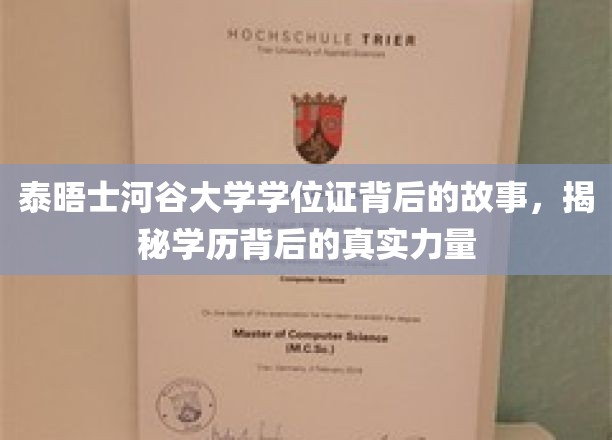 泰晤士河谷大学学位证背后的故事，揭示学历背后的真实力量
