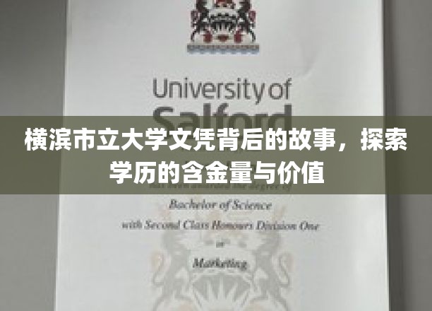 横滨市立大学文凭背后的故事，探索学历的含金量与价值