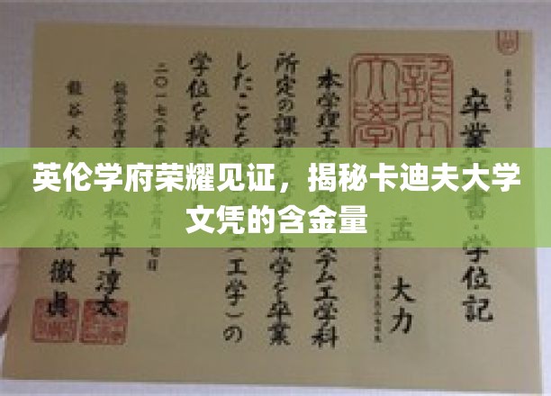 英伦学府荣耀见证，深度解析卡迪夫大学文凭的含金量
