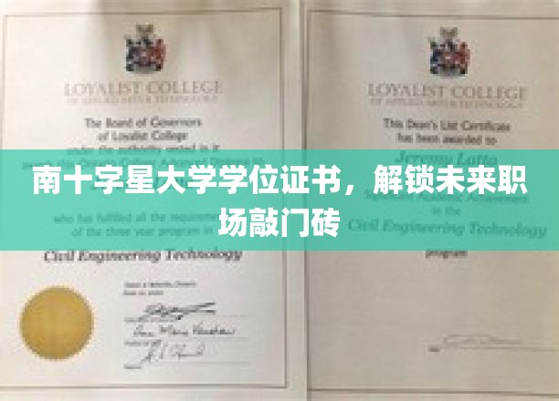 南十字星大学学位证书，开启未来职场之门