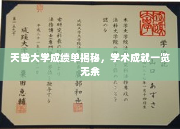天普大学成绩单揭秘，学术成就尽收眼底