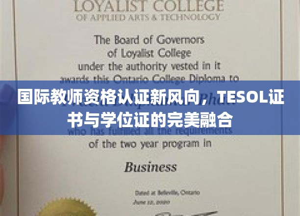 国际教师资格认证新风向，TESOL证书与学位证的完美融合