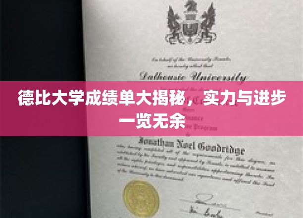 德比大学成绩单曝光，揭秘实力与成长轨迹