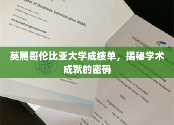 解码英属哥伦比亚大学，揭开学术辉煌的成就密码