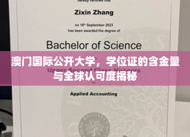 澳门国际公开大学学位认证，全球通行证背后的实力解析