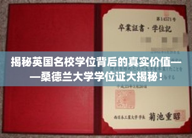探寻桑德兰大学学位证的真实含金量，揭秘名校学历背后的多重价值