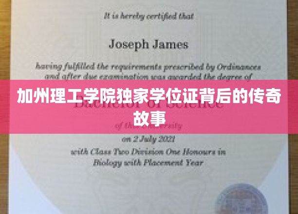 破解加州理工神秘学位证的辉煌历程