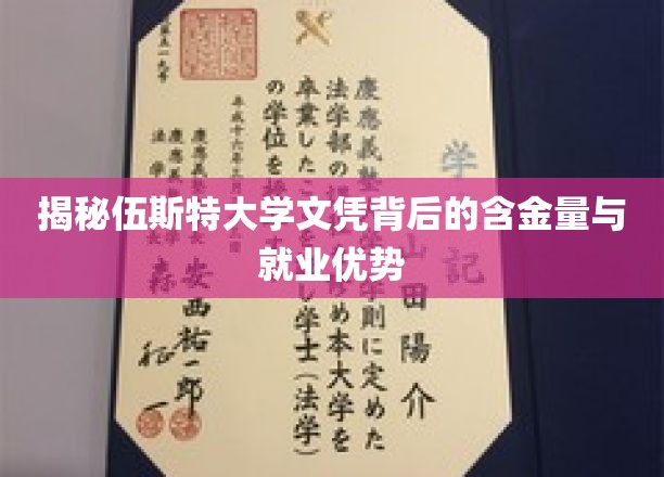 伍斯特大学文凭，深度解析其价值与职场竞争力