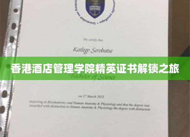香港酒店管理学院精英证书解锁之旅