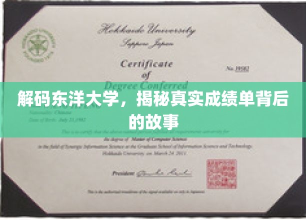 东洋大学成绩单之谜，揭开学术成就背后的真实面纱