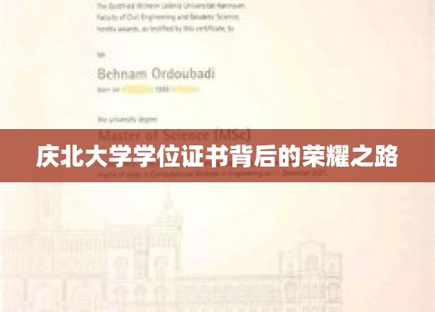 庆北学子荣耀历程，揭秘学位证书背后的奋斗篇章