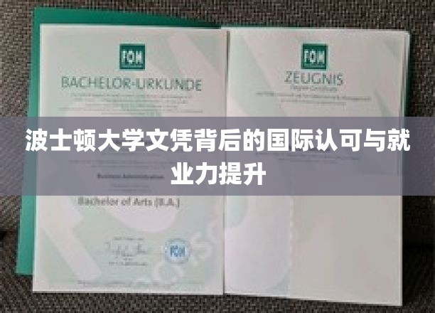 波士顿大学文凭背后的国际认可与就业力提升