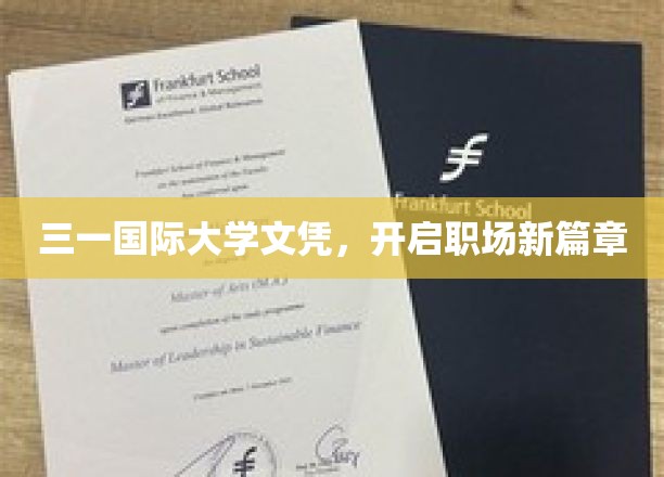 三一国际大学文凭，开启职场新篇章