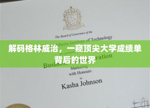 揭开顶尖学府背后的神秘面纱，格林威治成绩单的深度解析