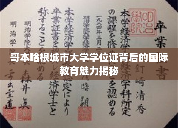 解码哥本哈根城市大学，探寻国际教育风采的学位证之谜