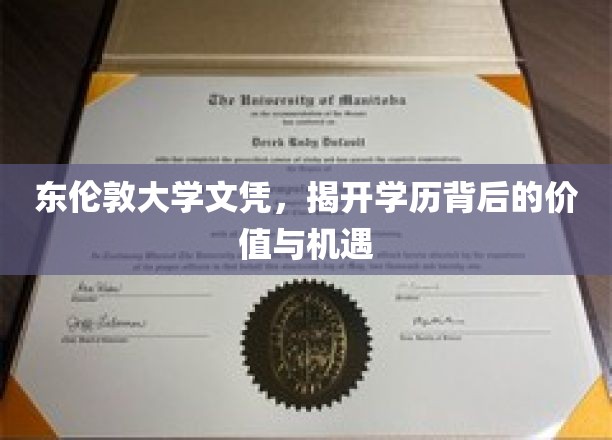 东伦敦大学文凭，解锁职场新篇章，价值与机遇并存的秘密钥匙