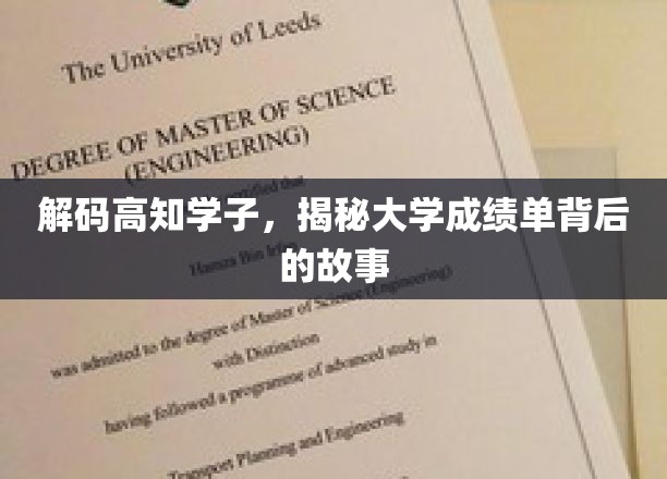 解锁学霸秘籍，探寻成绩单背后的大学传奇