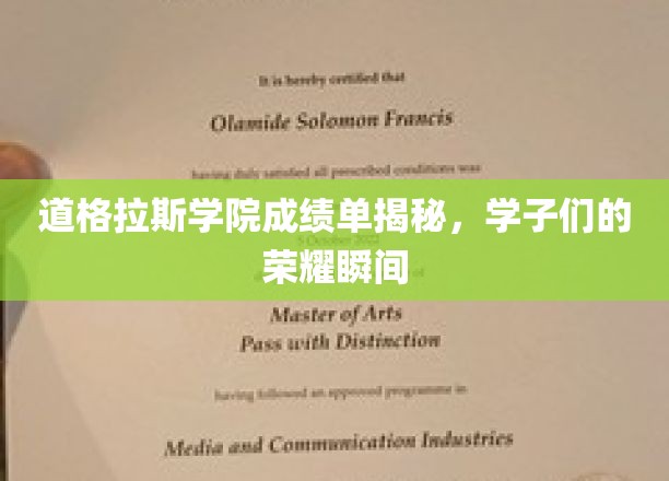 道格拉斯学院荣耀瞬间，揭秘学子们的卓越成绩单
