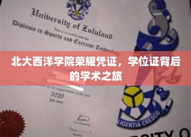 北大西洋学院荣耀启程，学位证见证的不凡学术征途