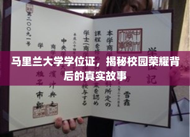 马里兰大学荣耀揭秘，学位证背后的不凡传奇