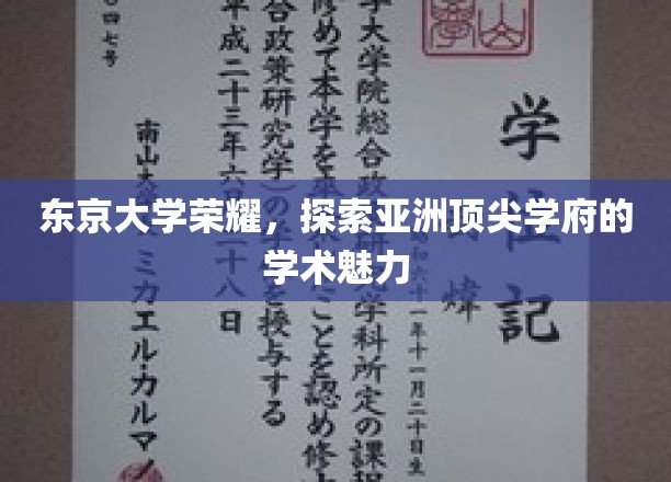 解码东大传奇，亚洲顶尖学府的学术风采揭秘