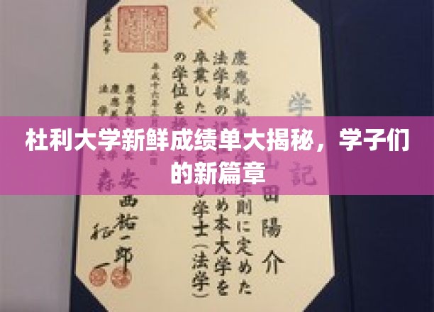 杜利学子新成绩单曝光，开启未来篇章的惊喜瞬间