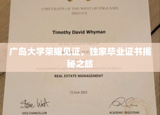 探秘广岛大学，独家毕业证书背后的荣耀之旅
