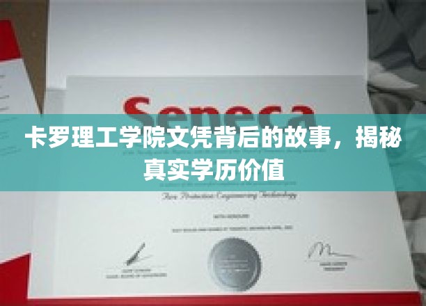 揭秘卡罗理工学院文凭背后的真相，探寻学历价值的真实面纱