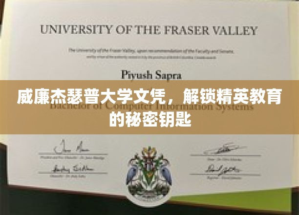 精英之路的关键，威廉杰瑟普大学文凭背后的独特魅力