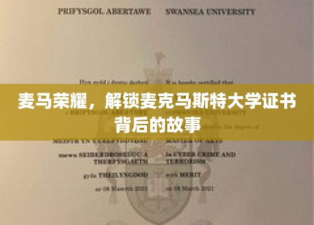 揭开麦马荣耀，探索麦克马斯特大学证书背后的非凡历程